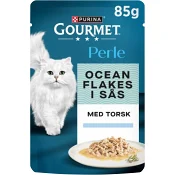 Kattmat Ocean Flakes Torsk 85g Gourmet Perle