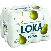 Vatten Kolsyrad Päron 33cl 12-p Loka