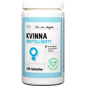 Multivitamin Kvinna Kosttillskott 100st ICA Hjärtat