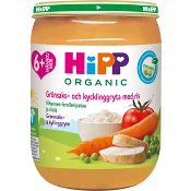 Ris grönsaker & kyckling Från 6m Ekologisk 190g Hipp