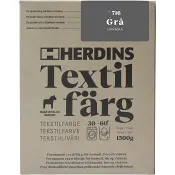 Textilfärg Natural fibre Grå Herdins