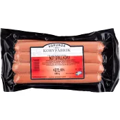 Grillkorv Nöt 63% Kötthalt 480g Sorunda Korvfabrik