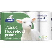Hushållspapper Classic 4p Lambi