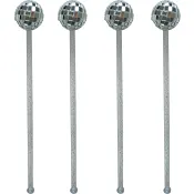 Drinkpinne 19cm m discokula 4p Festive