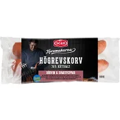 Kryddkorv Högrevskorv 78% Kötthalt 180g Scan
