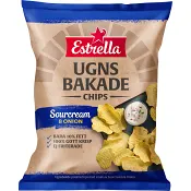 Chips Ugnsbakade Sourcream & Onion 125g Estrella