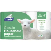 Hushållspapper Classic 4p Lambi