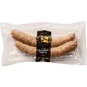 Kryddkorv Vit Rostbratwurst Bavaria Tyroler 94% Kötthalt 230g Hirschmans Charkuteri