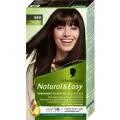 Hårfärg Natural & Easy Sammet Mörkbrun 580 1-p Schwartzkopf