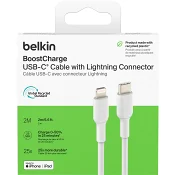 USB-C till Lightning 2m vit