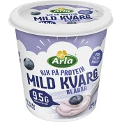 Kvarg Mild Blåbär Laktosfri 0,2% 1000g Arla®