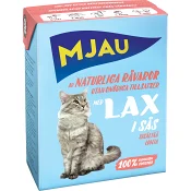 Kattmat Lax i sås 370g Mjau
