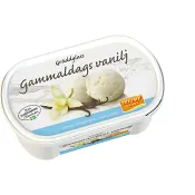 Gräddglass Gammaldags vanilj Laktosfri 0,5l Triumf Glass