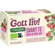 Svart Te Röda bär Ekologisk 20-p Ica Gott Liv