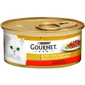 Kattmat Oxkött i Sås 85g Gourmet Gold