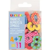 Magnetsiffror och symboler 68st Playbox