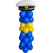 Ballongpelare Student 180cm Festive