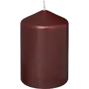 Blockljus vinröd 10cm