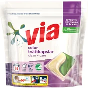 Tvättkapslar Color 14-p Via