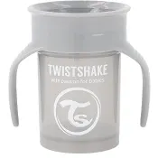 360 Cup Pastel Grey  6+m Twistshake