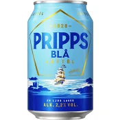 Öl Ljus Lager Lättöl 2.2% 33cl Pripps Blå