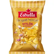 Chips Brynt Smör, Vitlök, Havssalt 275g Estrella