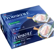 Torskfiléer Fryst 1kg ICA