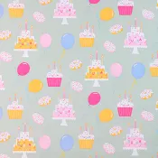Presentpapper Cupcake 0,54x5m