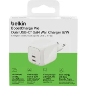 Väggladdare 67W 2xUSB-C