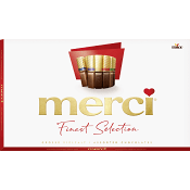 Chokladask Finest selection Röd 400g Merci