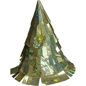 Partyhatt m fransar 5p m guldfolie Festive