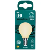 LED Klot E14 470lm(40W) Matt Dimbar ICA