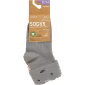 Babysocka 2p med öron natur 22/24 ICA I love eco