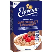 Havregrynsgröt mörk choklad & hallon 210g Elovena