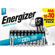 Batteri AAA 20-p Energizer Max Plus