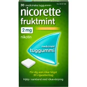 Fruktmint Medicinskt Tuggummi 2mg 30-p Nicorette