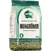 Mungbönor gröna torkade 500g Sevan