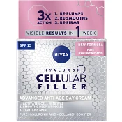 Dagkräm Hyaluron Cellular Filler Firming Day Creme SPF15 50ml Miljömärkt NIVEA
