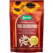 Vita Solrosfrön Rostade Saltade 200g Sevan