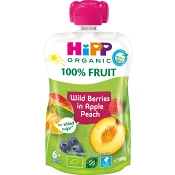Smoothie Äpple persika & blåbär 6m Ekologisk 100g HiPP