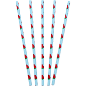Sugrör vita jordgubbar 30-p Festive