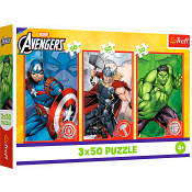 Pussel The Avengers 3x50 bitar Trefl