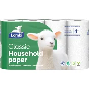 Hushållspapper Classic 4p Lambi