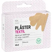 Plåster Textil 40-p ICA Hjärtat