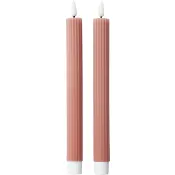 LED Kronljus rille dusty pink 2p ICA