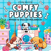 Comfy Puppies : Mysig och gullig Cozy Coloring målarbok från Coloring Book Cafe