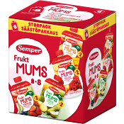Barnmat Fruktmums multipack 8-p 6m 880g Semper
