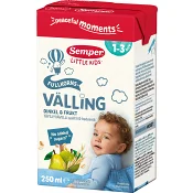 Fullkornsvälling Dinkel & Frukt 1-3 år 250ml Semper