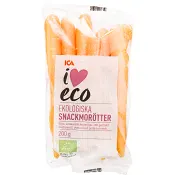 Snackmorötter Ekologisk 200g Klass 1 ICA I love eco