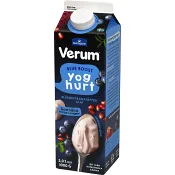 Yoghurt Blue Boost Blåbär Granatäpple 3% 1000g Verum